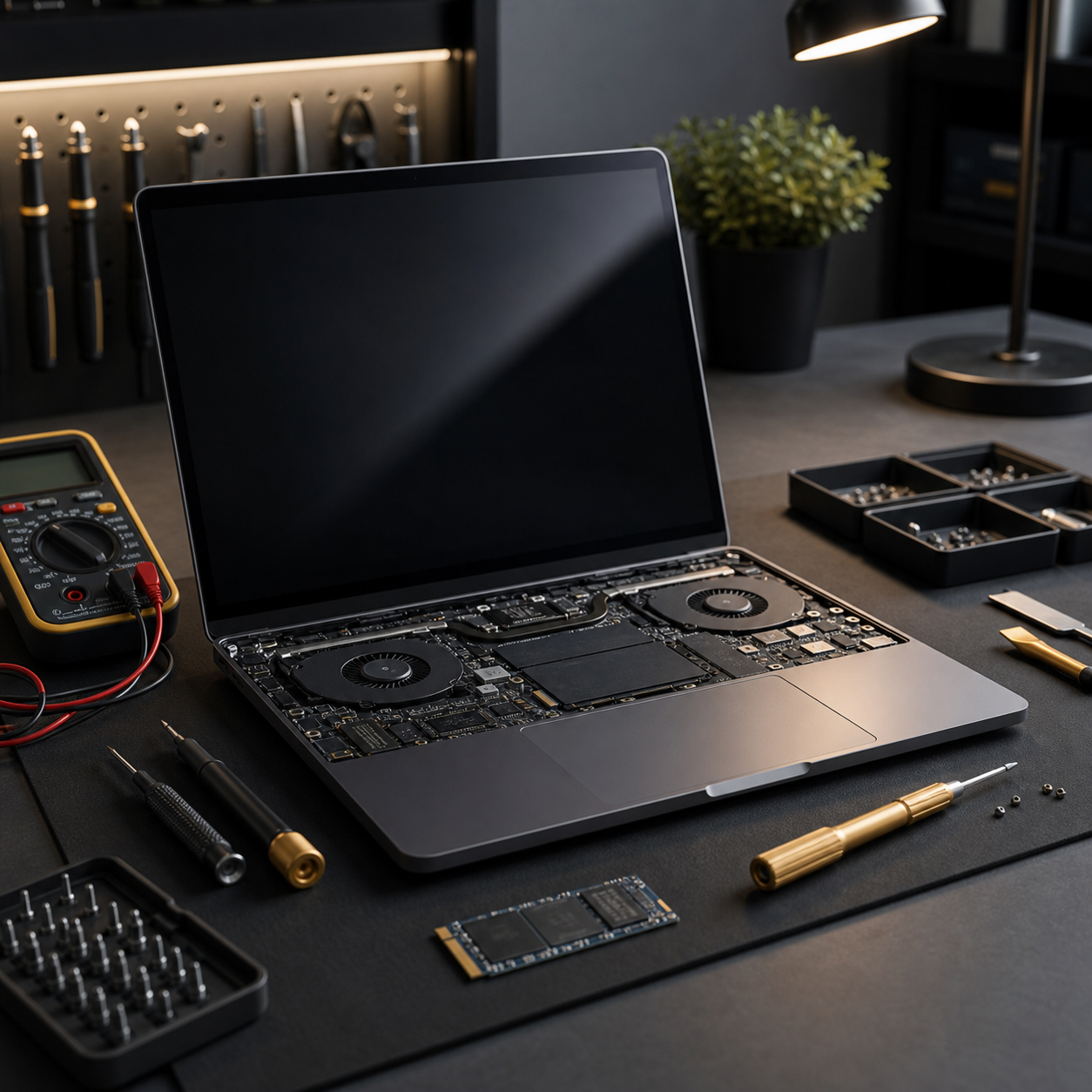 Ordinateur portable et accessoires pour analyse avant achat